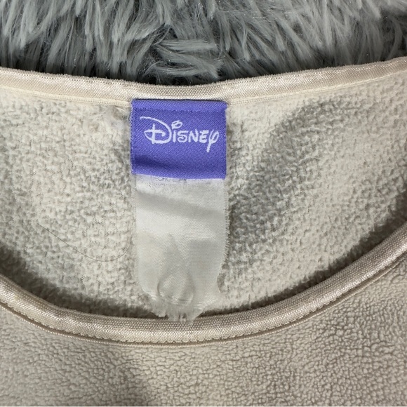 Vintage Disney Cream Fleece Winnie The Pooh Soft Felt Sweater Woman’s M - Picture 2 of 5